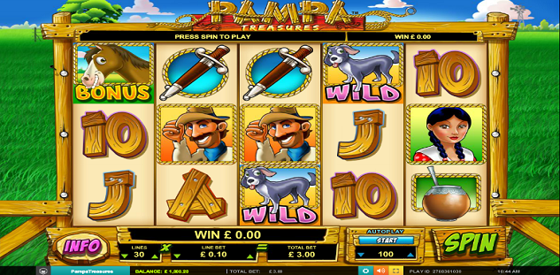 No Download Pampa Treasure Slots With Two Wilds
