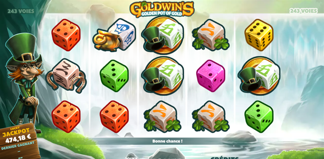 Goldwin Golden Pot of Gold Dice
