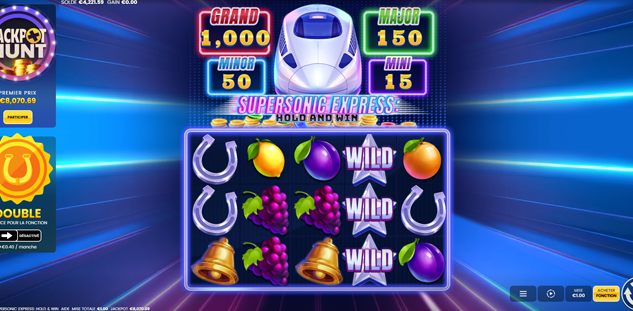 Supersonic Express: Hold and Win